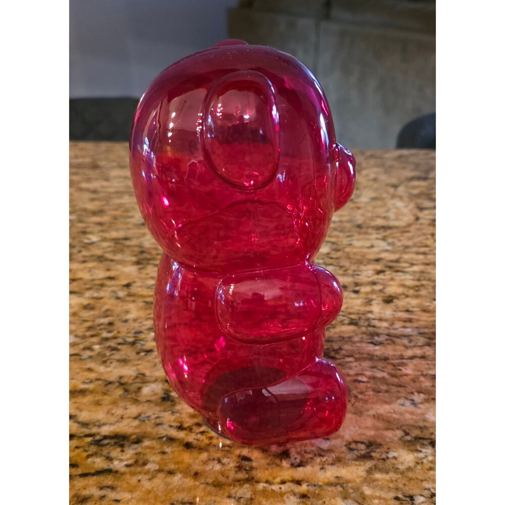 Glass Gummy Bear 8" Red figurine‎ decor - Picture 4 of 5